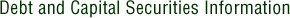 Debt and Capital Securities Information