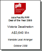 Asia Pacific PPP Deal of the Year 2009