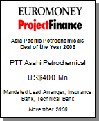 Asia Pacific Petrochemicals Deal of the Year 2008