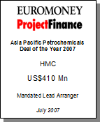 Asia Pacific Petrochemicals Deal of the Year 2007