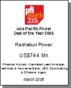 Asia Pacific Power Deal of the Year 2006