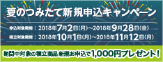 夏のつみたて新規申込キャンペーン