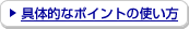 ��̓I�ȃ|�C���g�̎g����