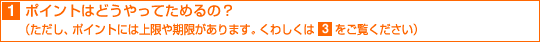 1. �|�C���g�͂ǂ�����Ă��߂�́H�i�������A�|�C���g�ɂ͏�������������܂��B���킵����3���������������j