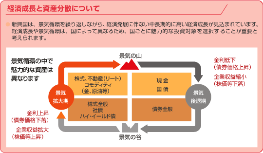 図説 経済成長と資産分散について