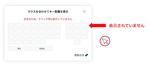 三井住友銀行 ソフトウェアキーボード 英数字入力用のソフトウェアキーボードの使い方