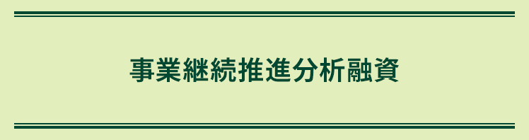 事業継続推進分析融資