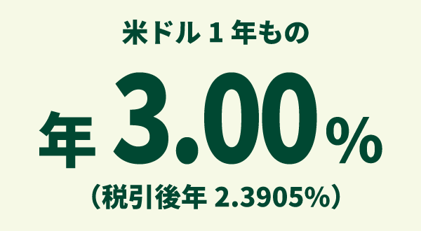 �ăh��1�N���� �N3.00%�i�ň���N2.3905%�j