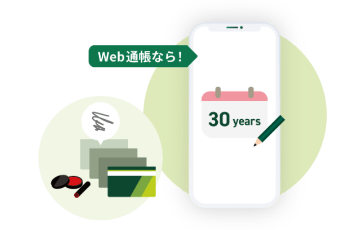 Web通帳なら!