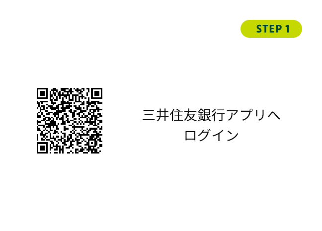 STEP1 三井住友銀行アプリへログイン