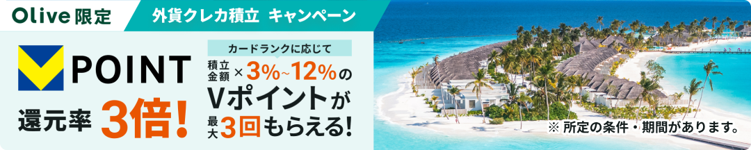 V�|�C���g�Ҍ���3�{�I�J�[�h�����N�ɉ����āA�ϗ����z��3���`12%��V�|�C���g���ő�3����炦��I
