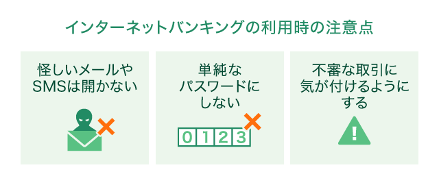 �C���^�[�l�b�g�o���L���O�̗��p��̒��ӓ_