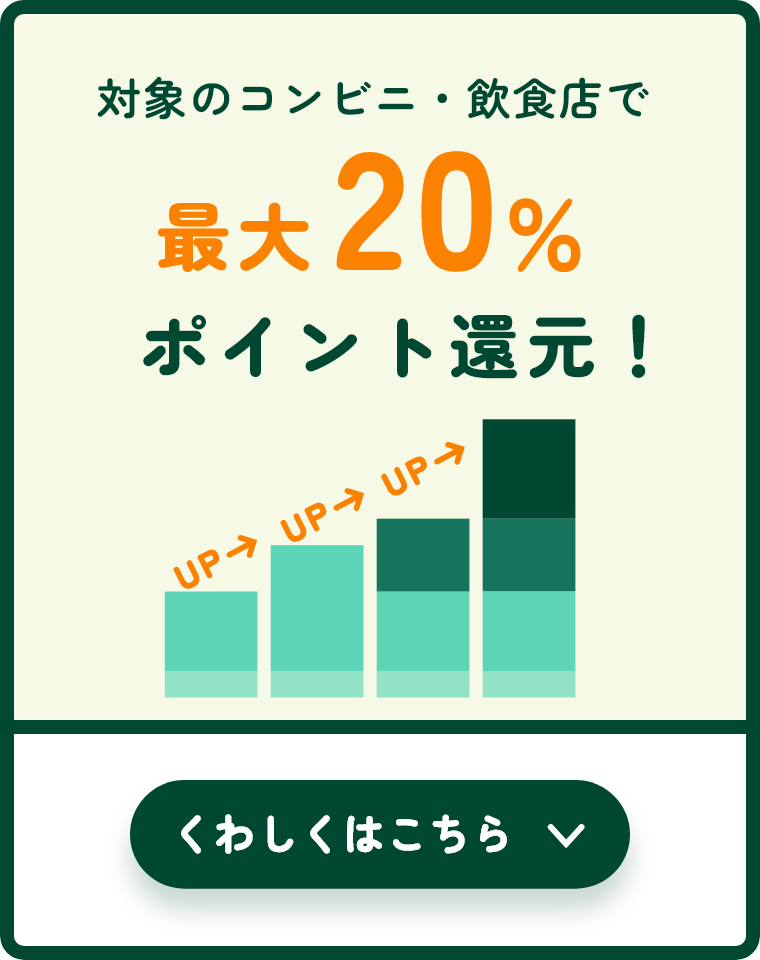 �Ώۂ̃R���r�j�E���H�X�ōő�20���|�C���g�Ҍ��I