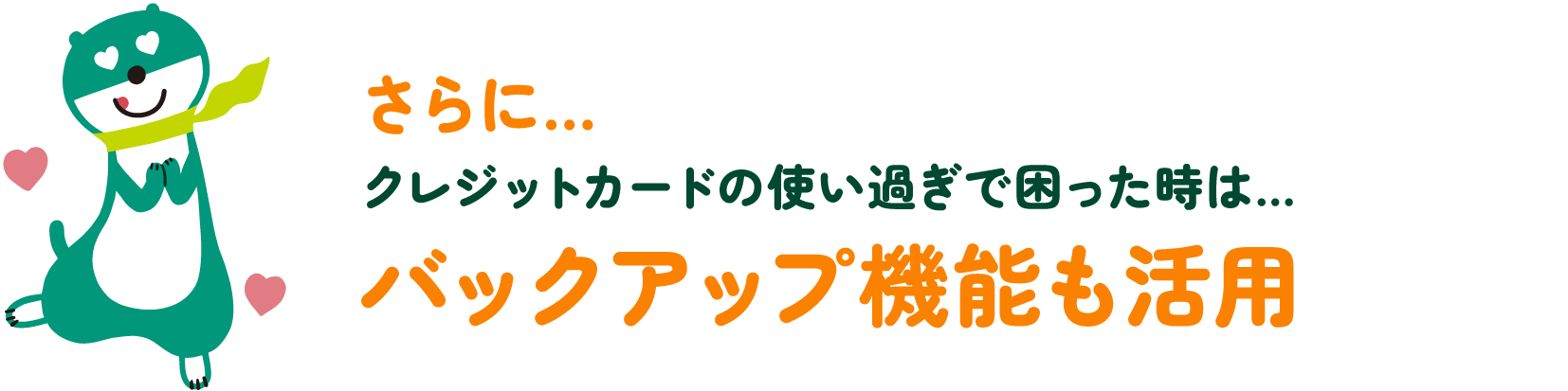 �����...�N���W�b�g�J�[�h�̎g���߂��ō���������...�o�b�N�A�b�v�@�\�����p