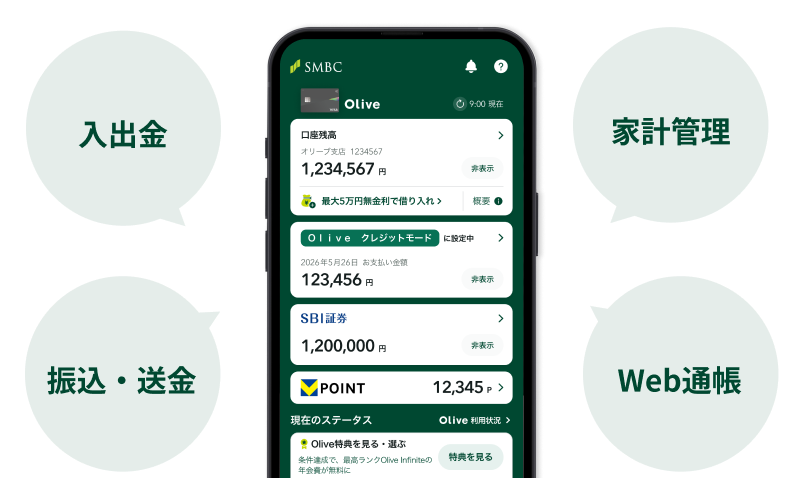 入出金 家計管理 振込・送金 Web通帳