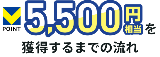 V�|�C���g 5,500�~�������l������܂ł̗���