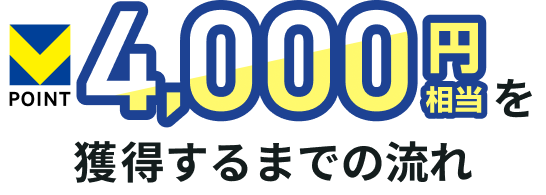 V�|�C���g 4,000�~�������l������܂ł̗���