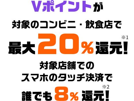 V�|�C���g���Ώۂ̃R���r�j�E���H�X�ōő�20���Ҍ��I��1 �ΏۓX�܂ł̃X�}�z�̃^�b�`���ςŒN�ł�8���Ҍ��I��2