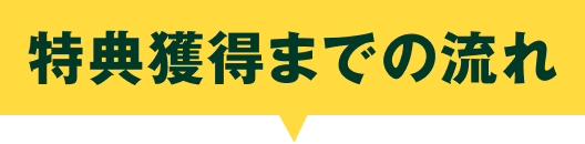 特典獲得までの流れ