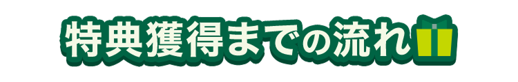 特典獲得までの流れ