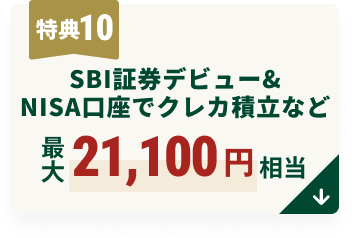 T10 SBI،fr[NISAŃNJϗȂǍő21,100~