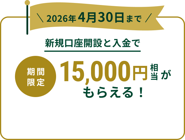 ���Ԍ��� �V�K�����J�݂Ɠ�����15,000�~����