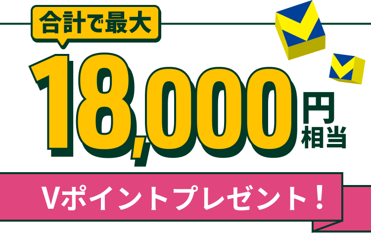 ���v�ōő�18,000�~���� V�|�C���g�v���[���g�I
