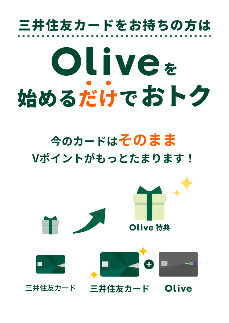�O��Z�F�J�[�h���������̕���Olive���n�߂邾���ł��g�N���̃J�[�h�͂��̂܂�V�|�C���g�������Ƃ��܂�܂�!���N���W�b�g�J�[�h��̌^�L���b�V���J�[�h���������̕��́A �������̃J�[�h�̉��葱�����{���������K�v������܂��B